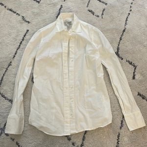 J. Crew Stretch Perfect button down size XXS white